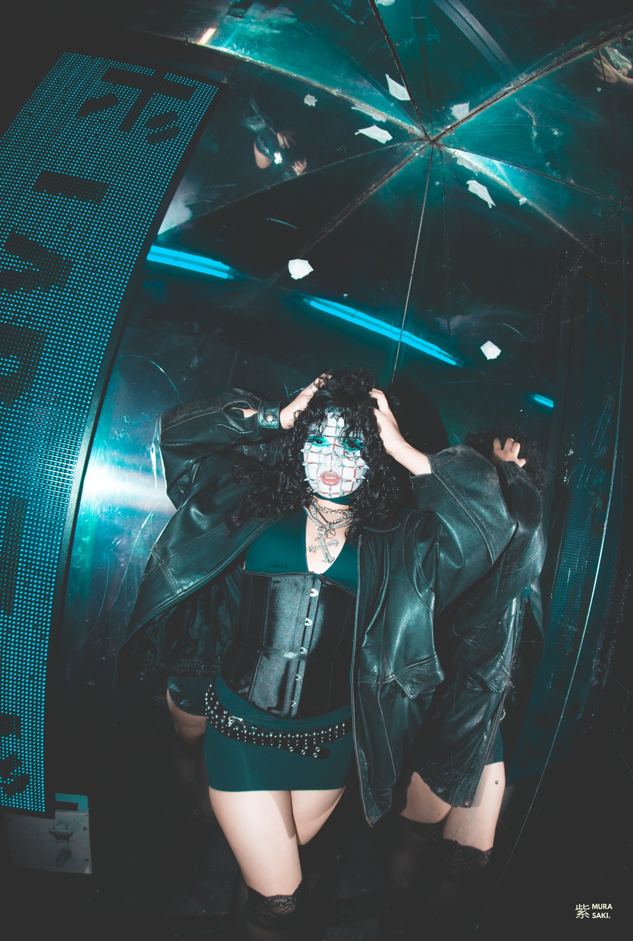 Events · Neon mirror portrait