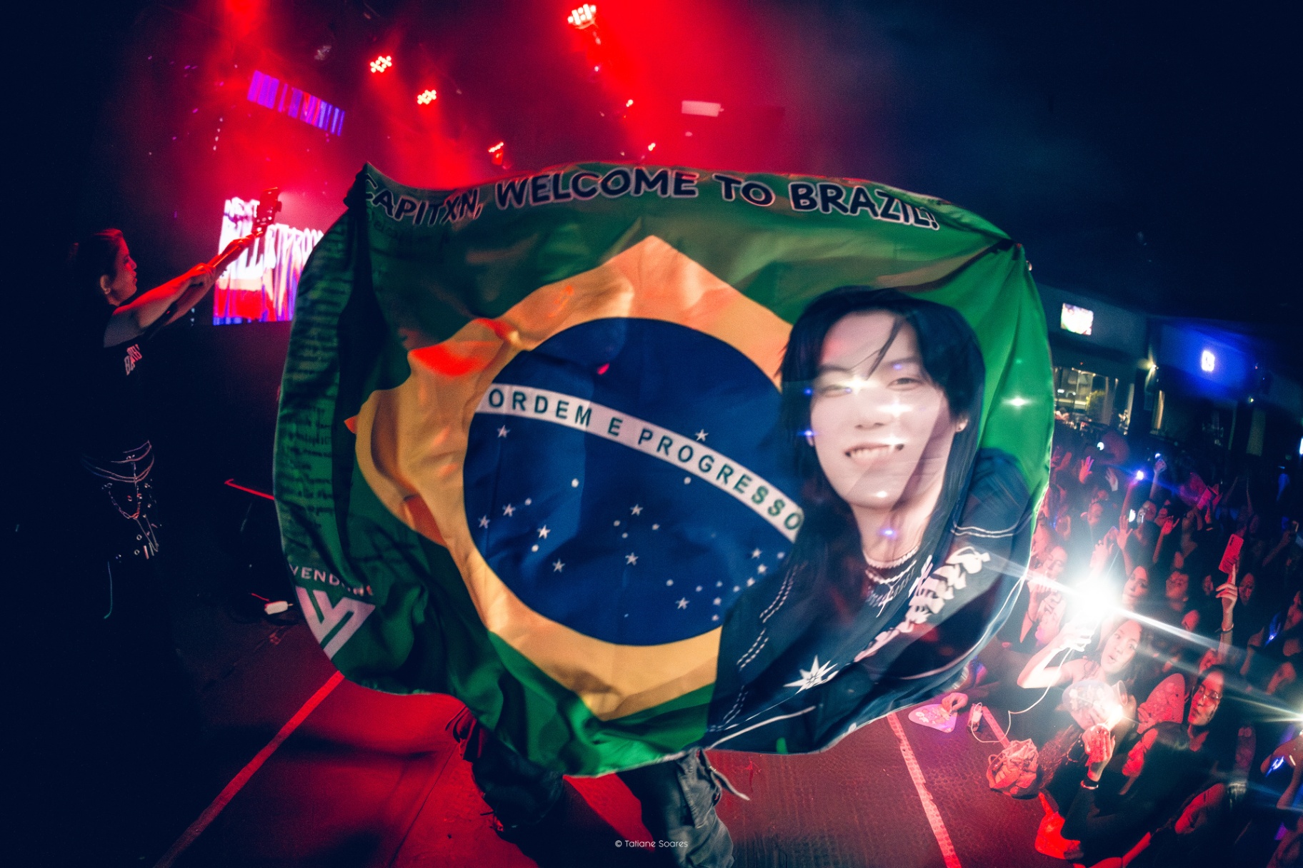 El Capitxn · Welcome to Brazil flag — Tour Latin America 2025 Brasília