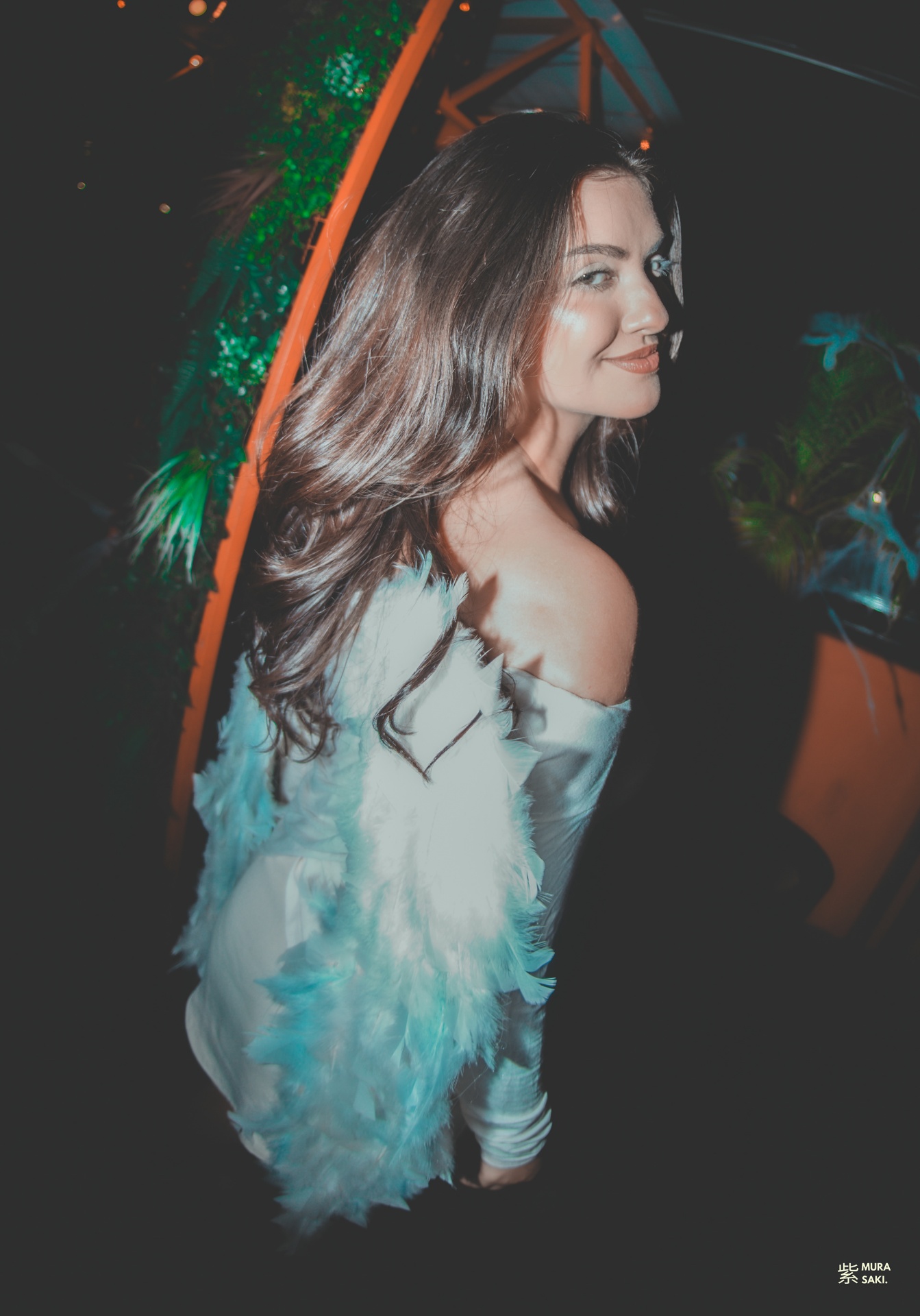 Events · Feather dress portrait